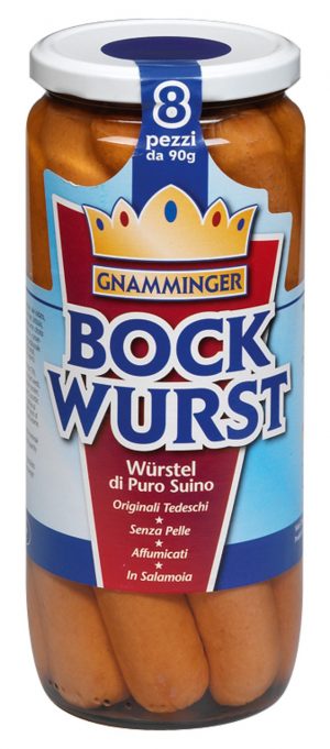 Wurstel "Bockwurst" Dega 8 pz x 90 gr. vaso vetro kg.1,03